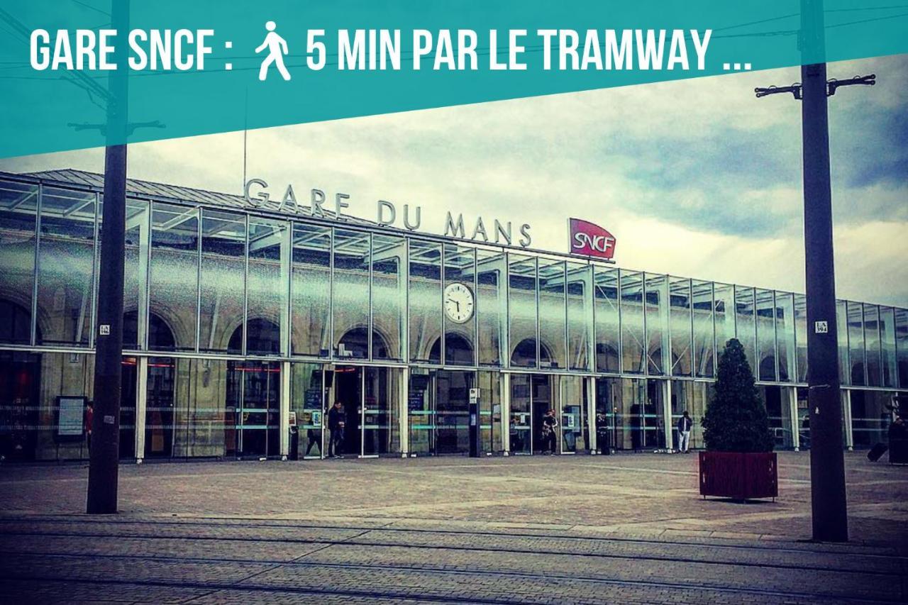 Tramway 8 Jaures Cosy Proche Gare Apartment Le Mans Ngoại thất bức ảnh